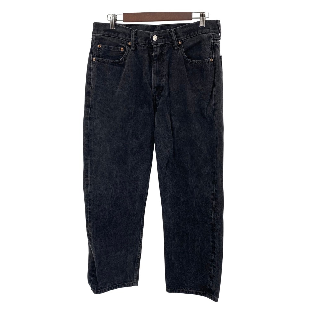 Levi's 550 Relaxed Fit Jeans Mens 34x29 Black Comfort Fit‎ Denim Pants